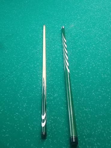 Спорт и отдых: Бильярдный кий разборный, 2-составной. - Материал: верх — светлое — 3