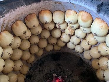 патир нан: Тандырные лепёшки (самса-нон) ручной работы - Выпекаются в — 3