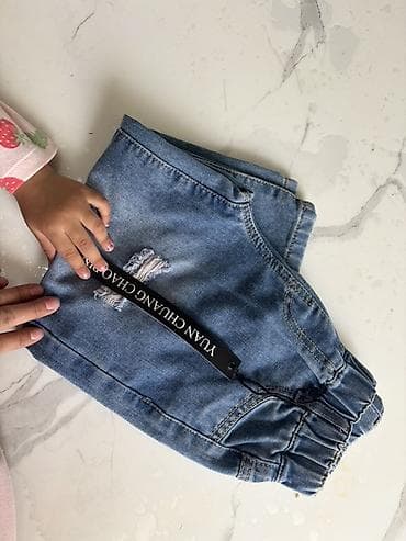 теплые джинсы: Джинсы и брюки, цвет - Голубой — 2