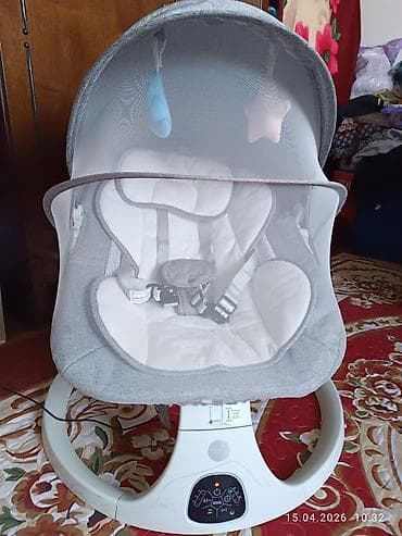 балдар электрокары: Электрокачеля-шезлонг для младенца с дугой‑козырьком и москитной — 2