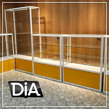 Соода жабдуулары: Витрина прилавок витрина стеклянная, торговые витрины металлические — 10