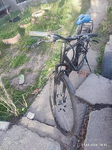 Транспорт: Городской/треккинговый велосипед 28" - Легкая стальная рама — 1