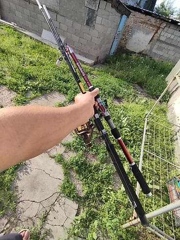 гарпун для рыбалки в бишкеке: Набор для рыбалки: 2 телескопические спиннинги с безынерционными — 4