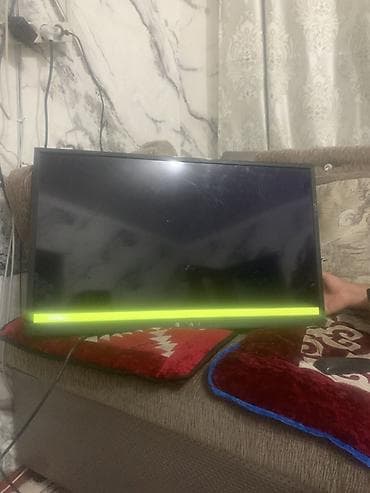 Техника и электроника: Телевизор SAI, диагональ около 32". Плоская LED‑панель с тонкими — 1