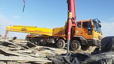 аренда пескоструй: Услуга автобетононасоса (DAEWOO/KCP) на стройплощадке. - Тип техники — 6