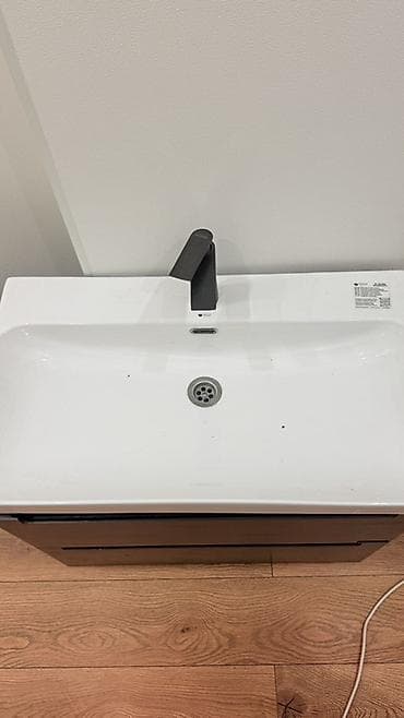 kaizer: Тумба для ванны, С раковиной, Другой материал, цвет - Серый — 2