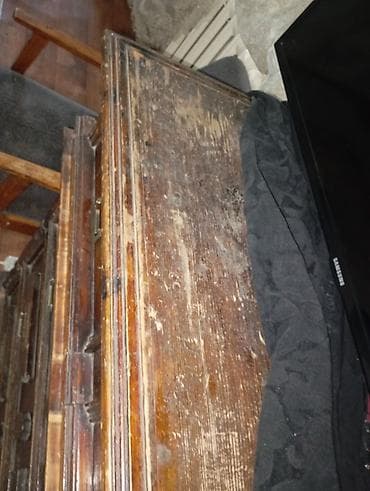 ретро сервант: Комод для одежды, Без зеркала, Дерево, цвет - Коричневый — 3