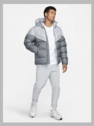 спортивное оборудование: Мужская куртка, M, Nike, Новый, цвет - Серый, Самовывоз, Платная доставка — 3