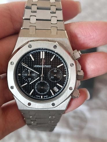 часы с термометром наручные: Audemars Piguet Royal Oak Chronograph, сталь
 Реплика — 5