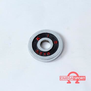 обрезиненные блины для гантелей: Блины для штанги хром D=28 5кг+ 5кг Марка: HIGHQ Материал - Железа — 1