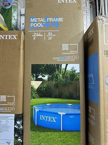 20: Каркасный бассейн Intex Metal Frame Pool - Тип: наземный каркасный — 2