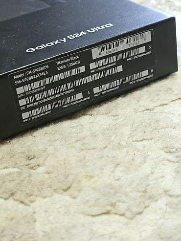 gala: Samsung Galaxy S24 Ultra, Б/у, 256 ГБ, цвет - Черный, 2 SIM, eSIM — 4
