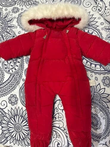 трендовые мишки с капюшоном: Детский зимний комбинезон MURMURBEAR - Рост: 73 см - Теплый меховой — 1