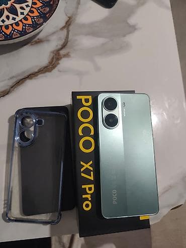 Техника и электроника: Poco X7 Pro, Б/у, 512 ГБ, цвет - Зеленый, 2 SIM — 1