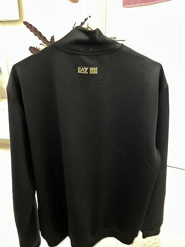 nike tech: Мужская толстовка, L, Emporio Armani 7, Б/у, цвет - Черный — 4