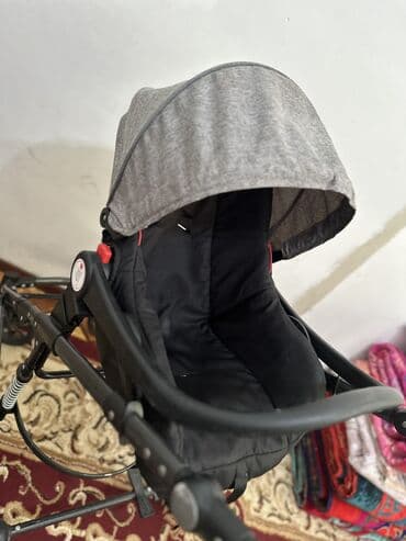 коляска peg perego: Коляска, цвет - Серебристый, Б/у — 4