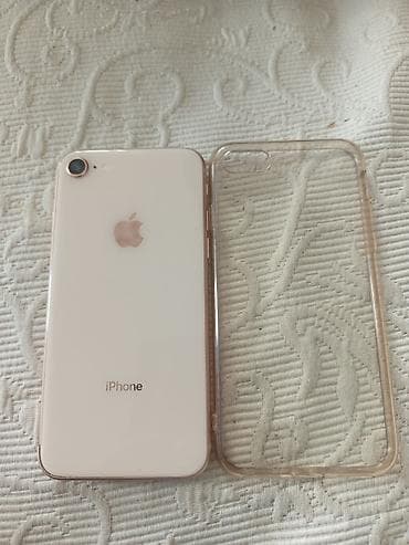 кнопочный телефон новый: IPhone 8, Б/у, 64 ГБ, Rose Gold, Чехол, 100 % — 2