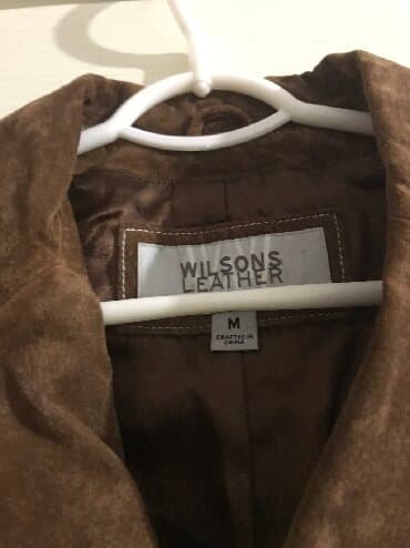 замшевый пиджак: Пиджак, Классическая модель, Натуральная кожа, США, M — 2