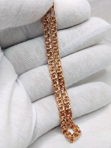 продаю золотую цепочку: Золото комплект 585 проба Ручная работа Цепь и браслет Плетение — 19