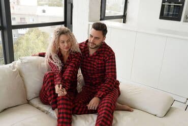 пижамный: Мужской домашний костюм, S, M, L, Новый, цвет - Красный, Самовывоз, Платная доставка — 3