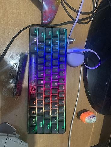 Компьютеры, ноутбуки и планшеты: Клавиатура, HyperX, Механическая, Проводное подключение, Размер: 60% — 1