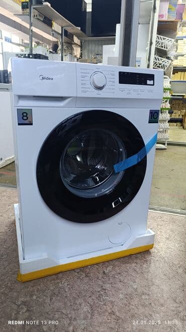 Стиральная машина Midea, Новый, Автомат, До 9 кг, Компактная