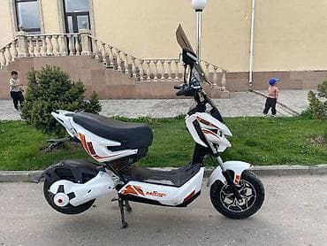 электр скутер: Электроскутер Pantera MiStarS (белый с оранжевыми акцентами) - — 2