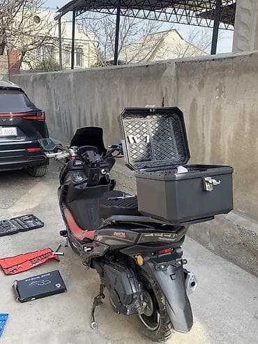 скутер с документами: Продаю макси в идеальном состоянии Сборка DAWANG зад перед дисковые — 2