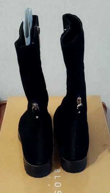 обувь для охоты: Продаю Сапоги евро зима по Италия,р 37, замша,внутри цегейк- мех — 3