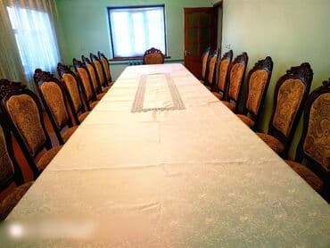 столы из нержавейки бу: Стол длина 5 метр. столду кичирейтсе болот. Стул 20 штук. Материал — 6