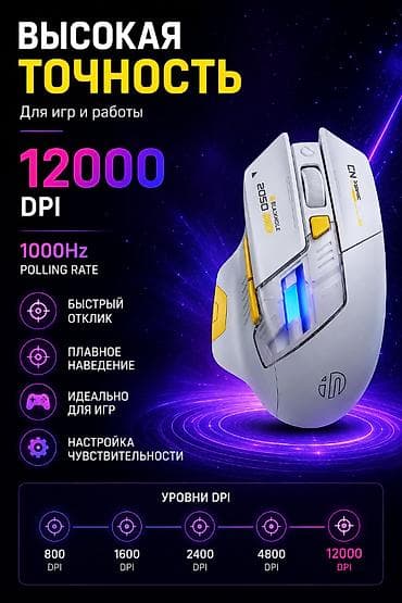 logitech pro: 🖱️ Inphic A9 — беспроводная игровая мышь 🎮 Высокоточный игровой — 6