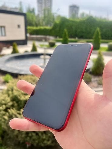 купить бэушный айфон 6: IPhone 11, Б/у, 64 ГБ, Красный, Чехол, 79 % — 2