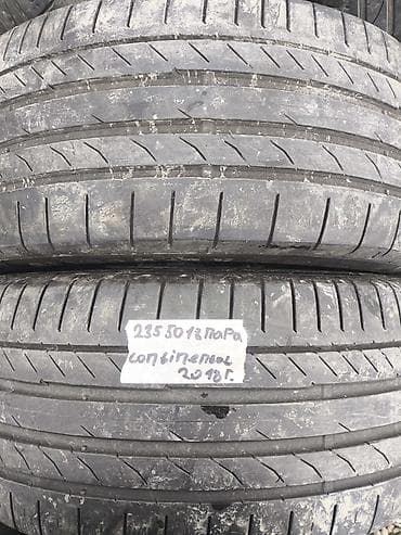 Шины 235 / 50 / R 18, Лето, Б/у, Пара, Легковые, Continental