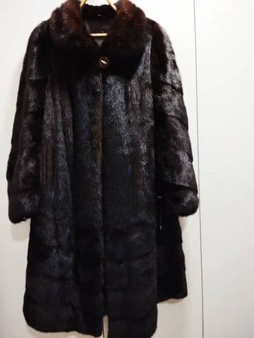 брендовые вещи оригинал: Шуба, Норка, Длинная модель, 4XL — 1