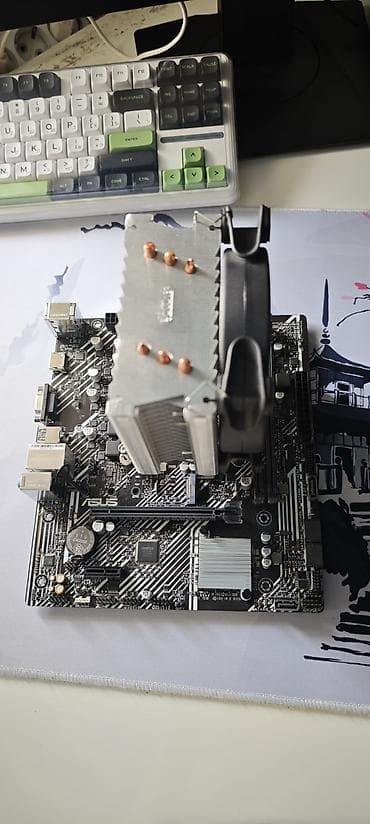 Материнская плата для ПК, Б/у, Asus, LGA1200, Micro-ATX