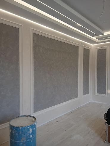 Отделочные работы под ключ: декоративная штукатурка, малярка