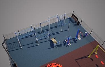 другое: Уличный комплекс для воркаута и ОФП детские площадки Описание: - — 4