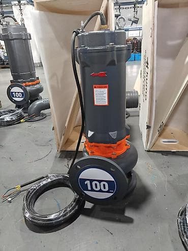 Погружной канализационный насос (фекальный) с измельчителем, напорный