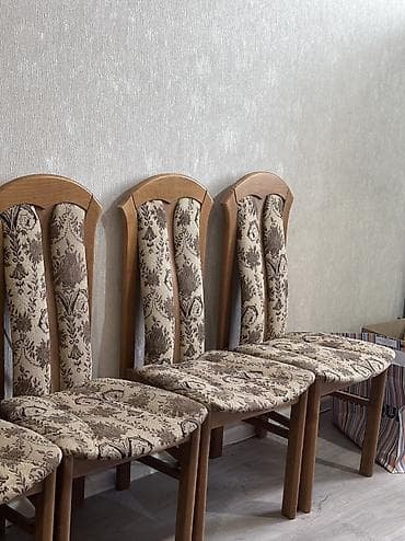 chair table: Стул для кухни, Дерево, цвет - Коричневый — 2