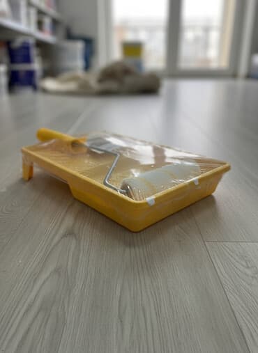 набор для рисование: Набор малярный "АКОР" включает в себя ванночку для краски, валик и — 1