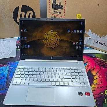 HP ноутбук на AMD Ryzen - Экран тонкие рамки, матовое покрытие —