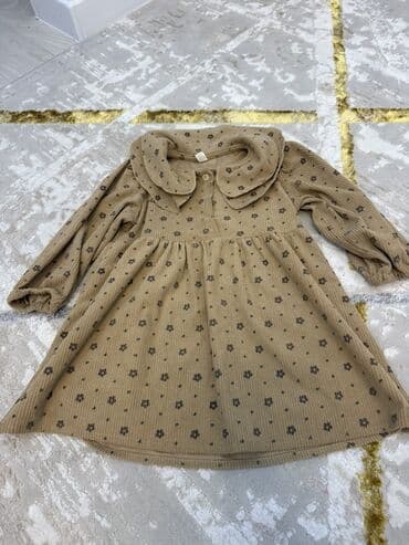 домашние костюмы: Детское платье, цвет - Бежевый, Б/у — 1
