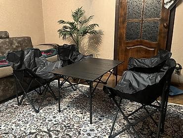 Обои: Складной походный комплект для отдыха: стол + 4 кресла Состав: - 1 — 1