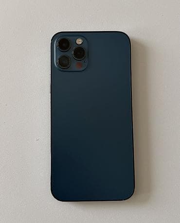 IPhone 12 Pro, Б/у, 128 ГБ, Pacific Blue, Кабель, 100 %