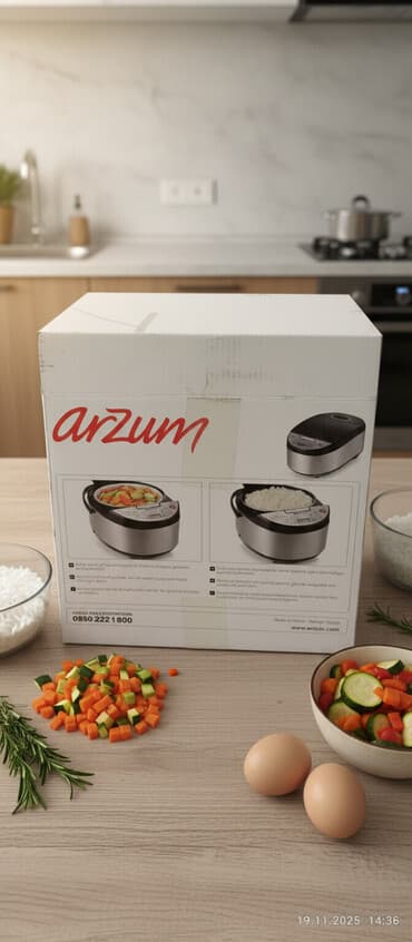 тай казан сатылат: Мультиварка Рисоварка Arzum Tasty AR2054 почти новый - Мощность: 1023 — 1