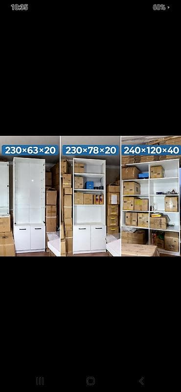 Промышленная химия: Офисный стеллаж, ЛДСП, цвет - Белый — 3