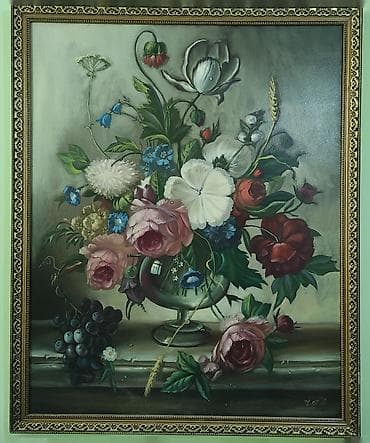 «Цветочная симфония» — редкая авторская картина с историей. -
