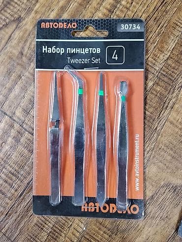 Набор пинцетов AVTODELO, арт. 30734 (Tweezers Set, 4 шт.)