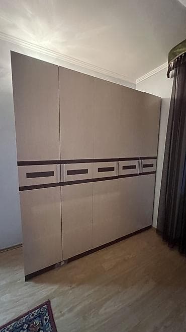 шкаф с подсветкой: Шкаф для одежды, Б/у, Прямой, МДФ — 4