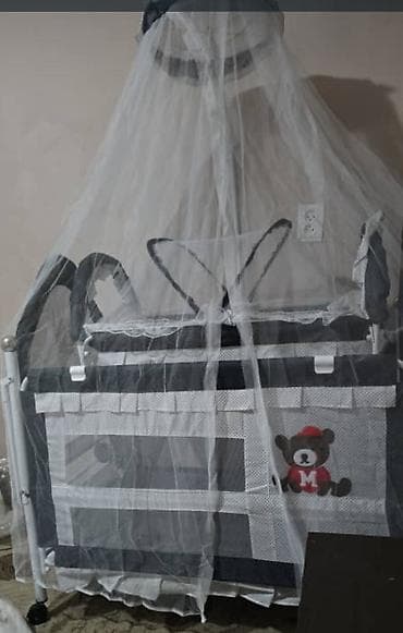 палатки для девочек: Манеж-кровать, Б/у, Раскладной, Другой материал — 1